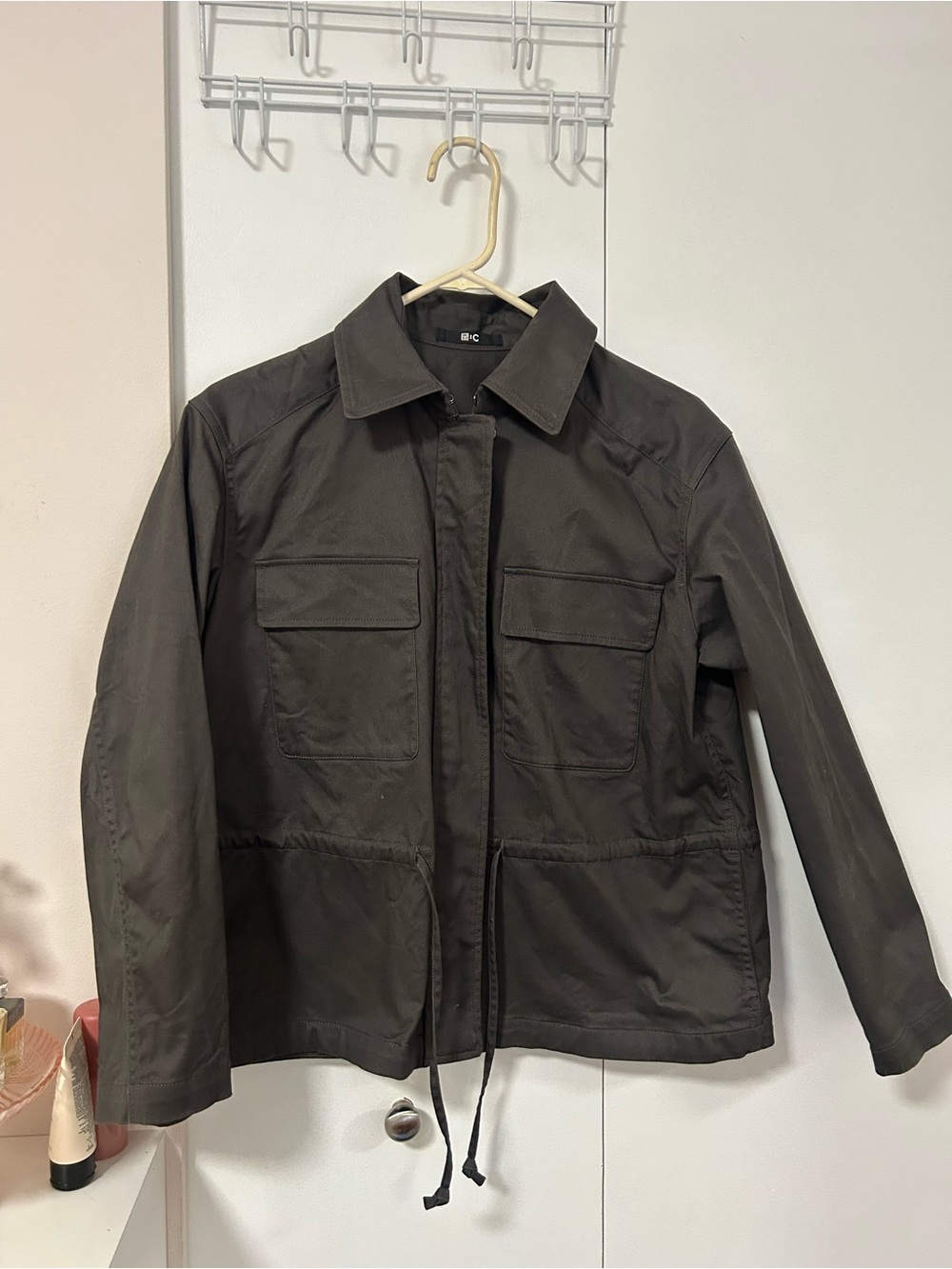 Uniqlo Cotton Blend Drawstring Jacket
